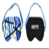 BRITTO Romero 100% Silk Sleep Eye Mask - Blue Landscape view 2