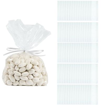 5 1/2" x 11" Bulk Clear Cellophane Treat Bags, 150 Piece