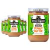 Once Again Organic Crunchy Peanut Butter No Sugar Added - Single Ingredient, Unsalted, Natural Peanut Butter No Palm Oil - Glass Jar, Non-GMO, Gluten Free - Chunky, Unsweetened - 6 Jars, 16 oz view 1