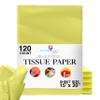 120 Sheets of Light Yellow Tissue Paper - 15" x 20" Packing Paper Sheets for Moving - 10lb Wrapping Paper - Packing, Gift Wrapping, & Protecting Items Crown Display (120 Count, Light Yellow) view 1