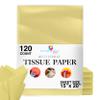 120 Sheets of Ivory/Light Yellow Tissue Paper - 15" x 20" Packing Paper Sheets for Moving - 10lb Wrapping Paper - Newsprint Paper for Packing, Moving Supplies & Protecting Items Crown Display view 1