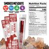 Smoked Mesquite Beef Sticks, 15g Protein Per Beef Stick, Tender & Juicy Extra Large Meat Stick, USA Made High Protein Meat Sticks, Carnivore Snacks (12 Pack) view 2