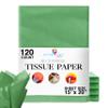 120 Sheets of Emerald Tissue Paper - 15" x 20" Packing Paper Sheets for Moving - 10lb Wrapping Paper - Packing, Gift Wrapping, & Protecting Items Crown Display (120 Count, Emerald) view 1