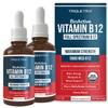 Organic Vitamin B12 - 5000 mcg, 3 BioActive Forms B12: Methyl B12, Adenosyl B12 & Hydroxy B12 - Plus L-Methylfolate Cofactor | Sublingual Form, Cherry Flavor, Vegan, Non-GMO (120 Servings - 2 Pack) view 1
