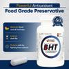 Wholesale Nutrition BHT - 250mg Potent Antioxidant - Non-GMO, Gluten-Free - Enhance Oil/Fat Preservation - Pure Butylated Hydroxytoluene for Foods/Oils - 180 Capsules view 2