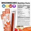 Buffalo Chicken Sticks, 12g Protein Per Chicken Stick, Tender & Juicy Meat Sticks with Real Pepper Jack Cheese, USA Made High Protein Carnivore Snacks (12 Pack) view 2