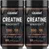 NatureBell 2 Pack Instant Creatine Monohydrate Powder 500g, 5,000mg Per Serving | Micronized, Pure, & Unflavored | Pre-Workout | Keto, Vegan, Filler-Free | 200 Servings (2.2 lb) view 1