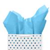 120 Sheets of Light Blue Tissue Paper - 15" x 20" Packing Paper Sheets for Moving - 10lb Wrapping Paper - Newsprint Paper for Packing, Gift Wrapping, Moving Supplies & Protecting Items Crown Display view 4