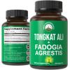 Tongkat Ali + Fadogia Agrestis 2-in-1 T Supplement for Men. Ultra High Strength Tongkat-Ali Longjack Extract + Fadogia Agrestis Extract. Vegan Capsules. Support Natural Energy. USA Tested Pills view 1