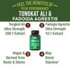 Tongkat Ali + Fadogia Agrestis 2-in-1 T Supplement for Men. Ultra High Strength Tongkat-Ali Longjack Extract + Fadogia Agrestis Extract. Vegan Capsules. Support Natural Energy. USA Tested Pills view 2