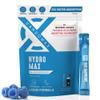CardoMax Hydration Packets - Hydromax Electrolyte Drink Mix Packets with Sodium, Magnesium, & Potassium - Vegan & Keto-Friendly, Electrolyte Drink Mix - 15 Liquid Hydration Sticks, Blue Raspberry view 1