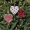 12 Natural Wood Heart Ornaments for Tiny Christmas Tree view 4