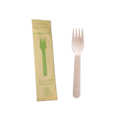 Disposable Wooden Cutlery -Compostable Eco-Friendly 100% Wood Utensils Case of 1000 Counts (Fork)