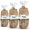 Dr. B's Wilbur Five Flour Multigrain Bread | 1g Net Carbs & 7g Protein | Low Calorie, Vegan, Sugar Free | Fresh, Sliced, Keto & Low Carb Bread Loaf (3 Pack (16 oz), Everything) view 1