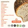 Dr. B's Wilbur Five Flour Multigrain Bread | 1g Net Carbs & 7g Protein | Low Calorie, Vegan, Sugar Free | Fresh, Sliced, Keto & Low Carb Bread Loaf (3 Pack (16 oz), Everything) view 4