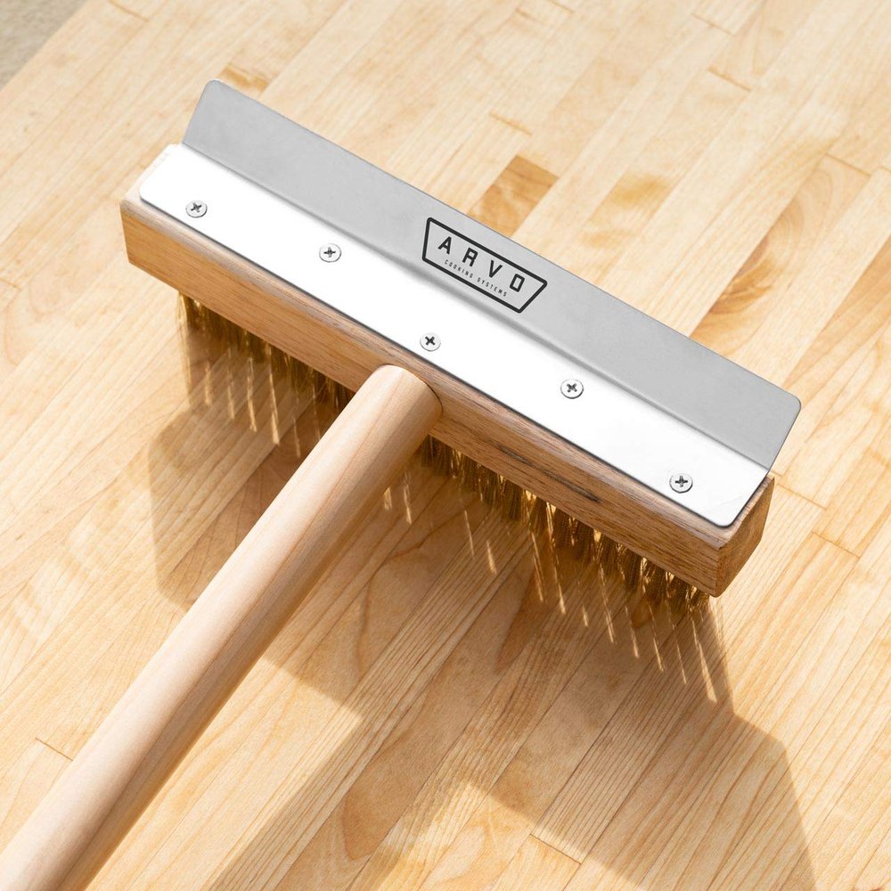 Harrier ARVO Pizza Oven Brush - Heavy Duty Wire Bristled Cleaning Brush