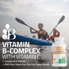 Bronson Vitamin B Complex with Vitamin C - Immune Health, Energy Support & Nervous System Support - Non-GMO, 120 Vegetarian Capsules view 3