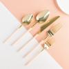 PlasticPro 20 Count Gold and Pink Plastic Soup Spoons Premium Quality Heavy Duty Disposable Elegant Silverware Two Tone Soup Spoons for Party view 2