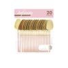 PlasticPro 20 Count Gold and Pink Plastic Tea Spoons Premium Quality Heavy Duty Disposable Elegant Silverware Two Tone Tea Spoons for Party view 1