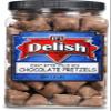 Milk Chocolate Covered Peanut Butter Pretzels by Its Delish, 1.8 LBS Jumbo Container Bulk | Gourmet Chocolate Coated Pretzel Nuggets Filled with PeanutButter Bites | Awesome Candy Snack | Kosher Dairy view 3