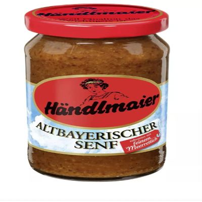 German Bavarian Sweet Mustard With Horseradish & Juniper Berries - Altbayerischer Senf - 200 ml - Hndlmaier - Germany