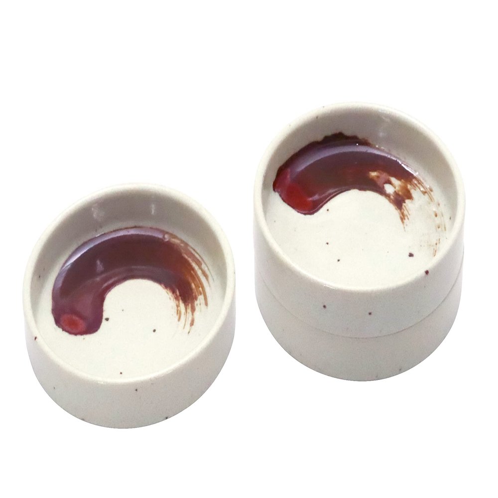 (Castle Enterprise) New (Amazon.co.jp Exclusive) [Commercial Use] Carefully Selected! Soba Monogatari Soba Soako Echigo Round Condiment Dish, 3 Pieces