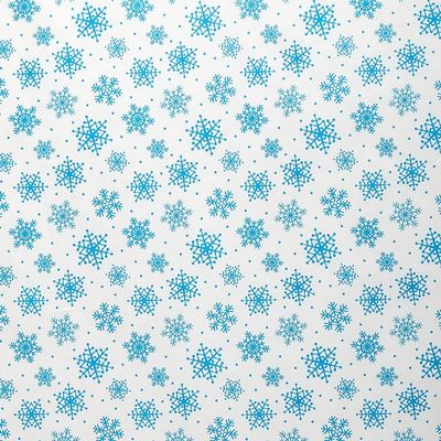 Econo Printed Christmas Tissue Paper, 20 X 30, Snowflakes, Blue, Package 240 | Quantity: 240
