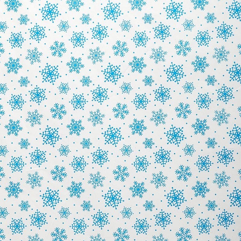 Econo Printed Christmas Tissue Paper, 20 X 30, Snowflakes, Blue, Package 240 | Quantity: 240