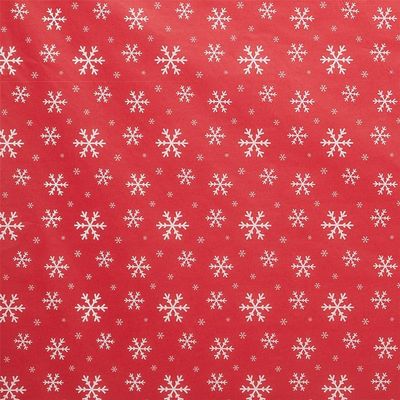 Econo Printed Christmas Tissue Paper, 20 X 30, Snowflakes, Red, Package 240 | Quantity: 240