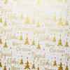 Econo Printed Christmas Tissue Paper, 20 X 30, White/Gold Metallic, Package 240 | Quantity: 240 view 1