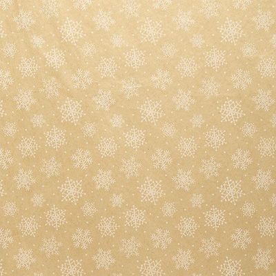 Econo Printed Christmas Tissue Paper, 20 X 30, Snowflakes Kraft, Package 240 | Quantity: 240