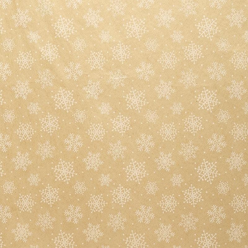 Econo Printed Christmas Tissue Paper, 20 X 30, Snowflakes Kraft, Package 240 | Quantity: 240