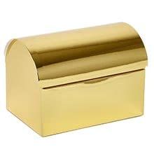 200ea - 4 X 2-3/4 X 3 Gold Foil Chest Box