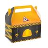 Hammont Construction Birthday Party Favor Boxes  10 Pack - Construction Party Supplies & Dcor - Themed Gable Boxes, Cookie Box for Gift Giving, Party Favors, Birthday, Goodie Bag (6.25"x3.75"x3.5") view 1