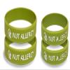 Nut Allergy Bracelet, Nut Allergy Medical Silicone Wristband, Nut Allergy Awareness Bracelet, Gift for Son, Daughter, Parents, Grandparents, Green Color (Inculde Both Medium&Small) view 1