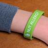 Nut Allergy Bracelet, Nut Allergy Medical Silicone Wristband, Nut Allergy Awareness Bracelet, Gift for Son, Daughter, Parents, Grandparents, Green Color (Inculde Both Medium&Small) view 4