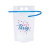 Fun Express Lets Party Collapsible Plastic Drink Pouches with Straws, 25 Piece view 2
