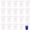 Bachelorette Party Collapsible Plastic Drink Pouches with Straws, 25 Piece view 1