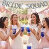 Bachelorette Party Collapsible Plastic Drink Pouches with Straws, 25 Piece view 4