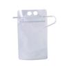 Clear Collapsible Plastic Drink Pouches with Straws, 25 Piece view 2
