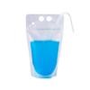 Clear Collapsible Plastic Drink Pouches with Straws, 25 Piece view 3