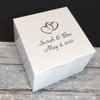 Personalized White Cake or Candy Favor Box 4x4x3 (150) view 1