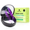 FRESH KNIGHT UV Retainer Case | UVC Retainer Cleaner, Disinfects Cleans and Removes Odors, Mouth Guard Case, compatible for Invisalign Container (Black-UV) view 1