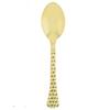 EcoQuality Gold Hammered Disposable Plastic Table Spoon - Heavy Weight Plastic Gold Cutlery, Disposable Utensils, Silverware for Wedding, Birthday, Event Planner, Baby Shower, Anniversaries (20 PACK) view 1
