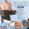Reian Abdominal Binder for Post Surgery & Postpartum Recovery, Abdomen Hernia Support Belt for Women & Men (Black, Large) view 2