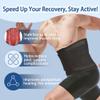 Reian Abdominal Binder for Post Surgery & Postpartum Recovery, Abdomen Hernia Support Belt for Women & Men (Black, Medium) view 4
