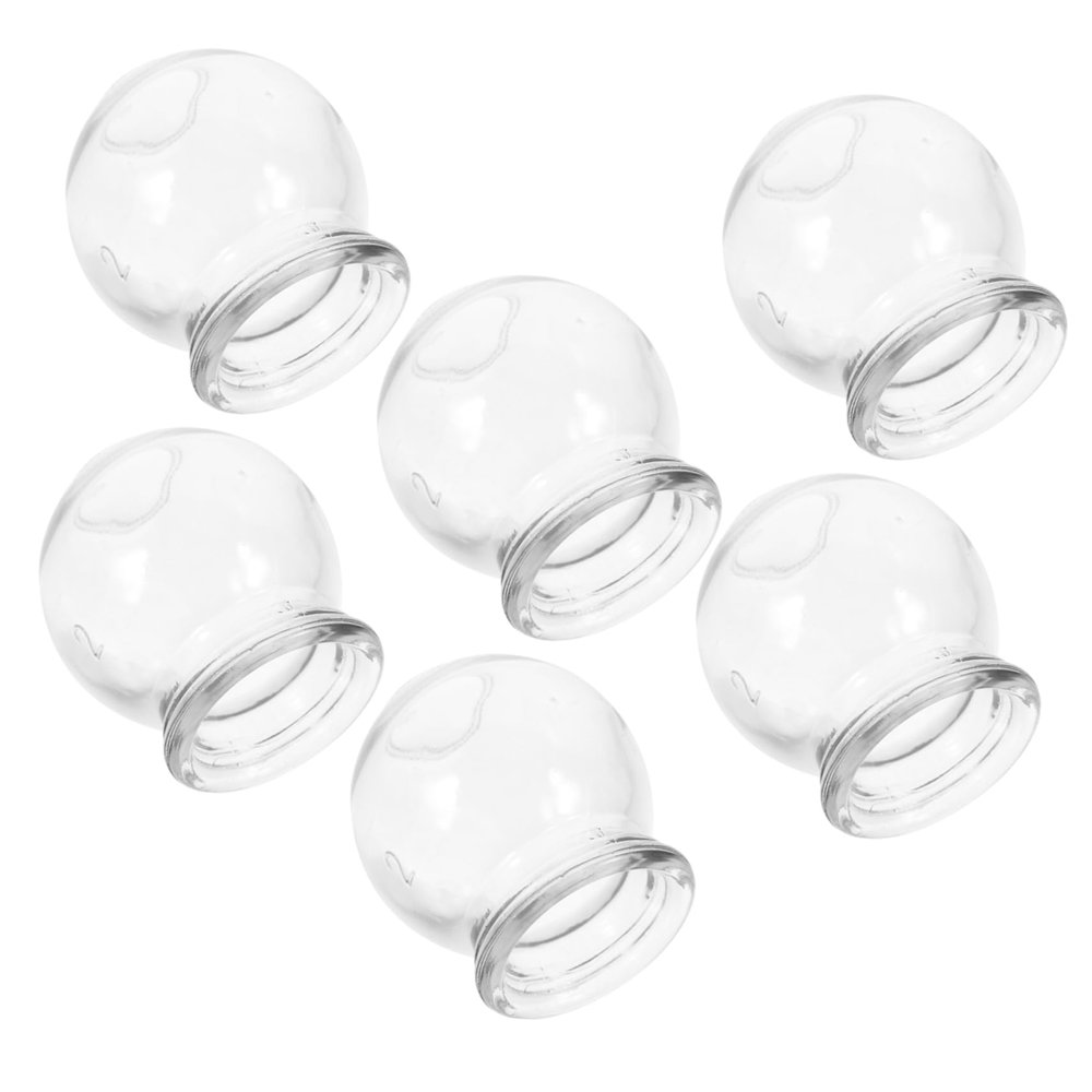 Ciieeo Clear Glasses Hand Tools 6 Pcs Glass Cupping Set Vacuum Cupping Glass Jars for Reduction Ventosas para Masaje Muscular Hand Tools