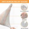 Qauxbul 5 Pairs Sock Align Toe Socks for Bunion, Orthopedic Compression Toe Sock Women, No Show Low Cut Five Finger Socks (Toe Socks-A) view 4