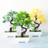 HXSCOO Faux Bonsai No-Watering Lightweight Decorative Beautiful Faux Flower Bonsai Fake Bonsai Faux Bonsai (Color : White) view 3
