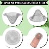 Funrous Stainless Steel Screens 3/4 Inch Conical Design Bowl Screen Filters Metal Filters Screens Filters, Adjustable Size(200 Pcs) view 4